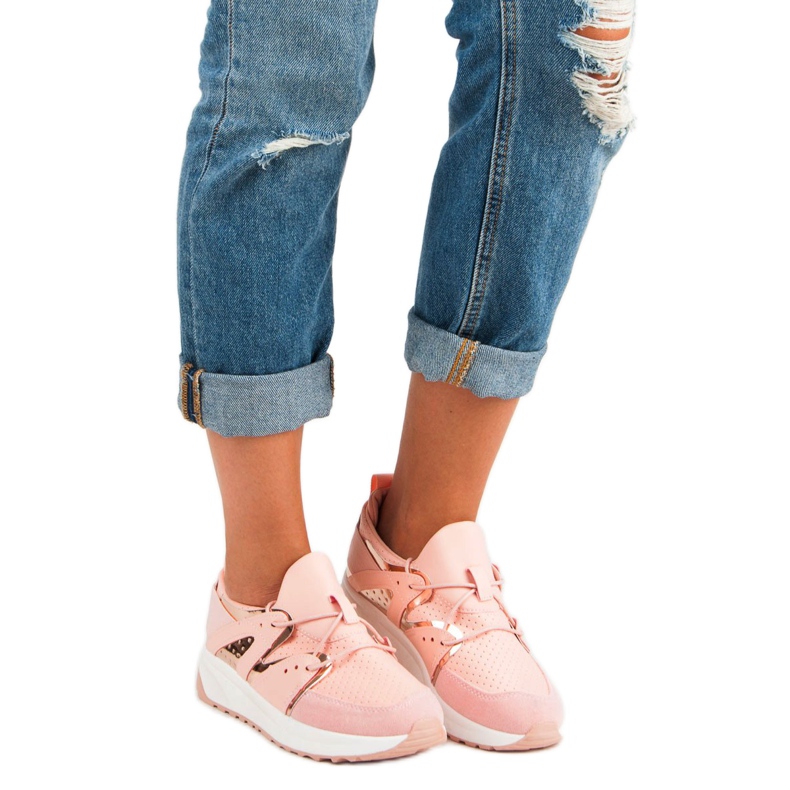 Calzado deportivo con estilo rosado 1 Calzado deportivo con estilo rosado 1
