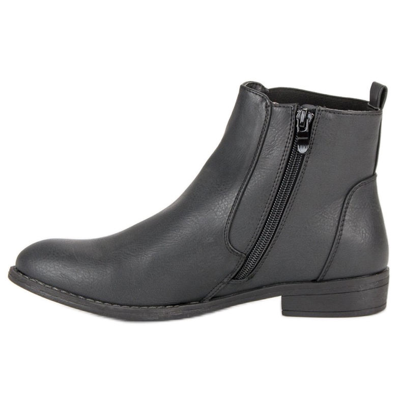 Groto Gogo Botas cómodas botines Jodhpur negro 1 Groto Gogo Botas cómodas botines Jodhpur negro 1