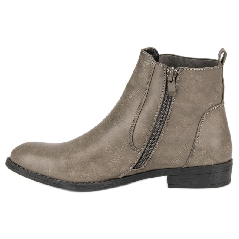 Groto Gogo Botas cómodas botines Jodhpur gris 1