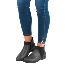 Groto Gogo Botines bajos con cremallera negro 2 Groto Gogo Botines bajos con cremallera negro 2