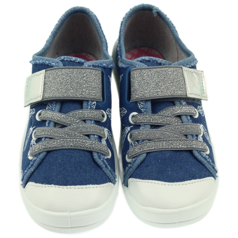 Befado zapatos para niños zapatillas zapatillas 251y111 blanco azul gris 3