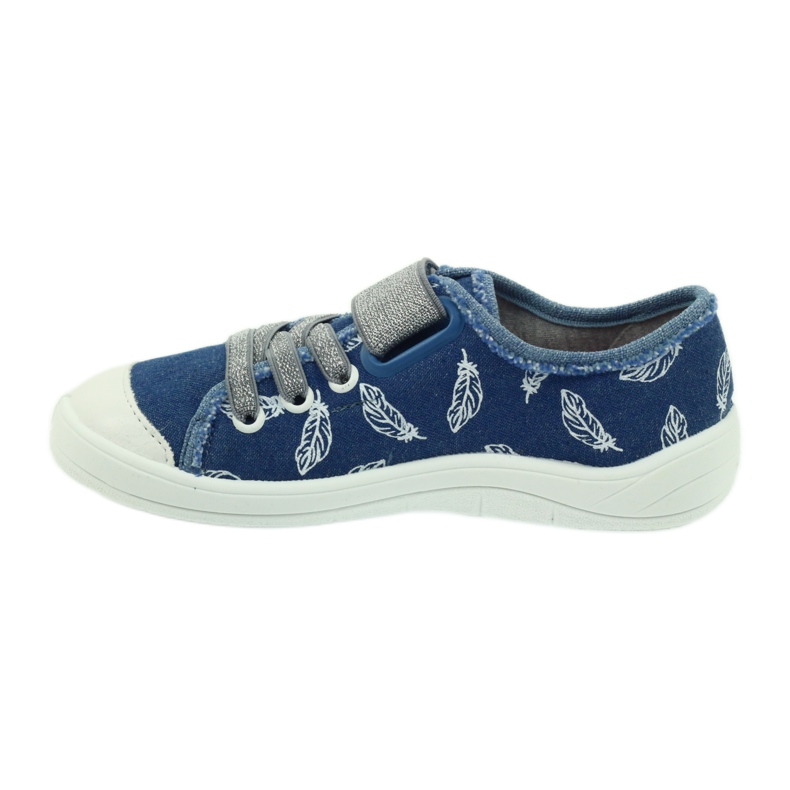 Befado zapatos para niños zapatillas zapatillas 251y111 blanco azul gris 2