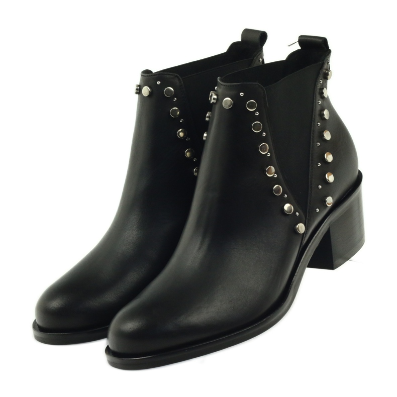Botas de invierno negras con tachuelas Badura 7874 negro 4