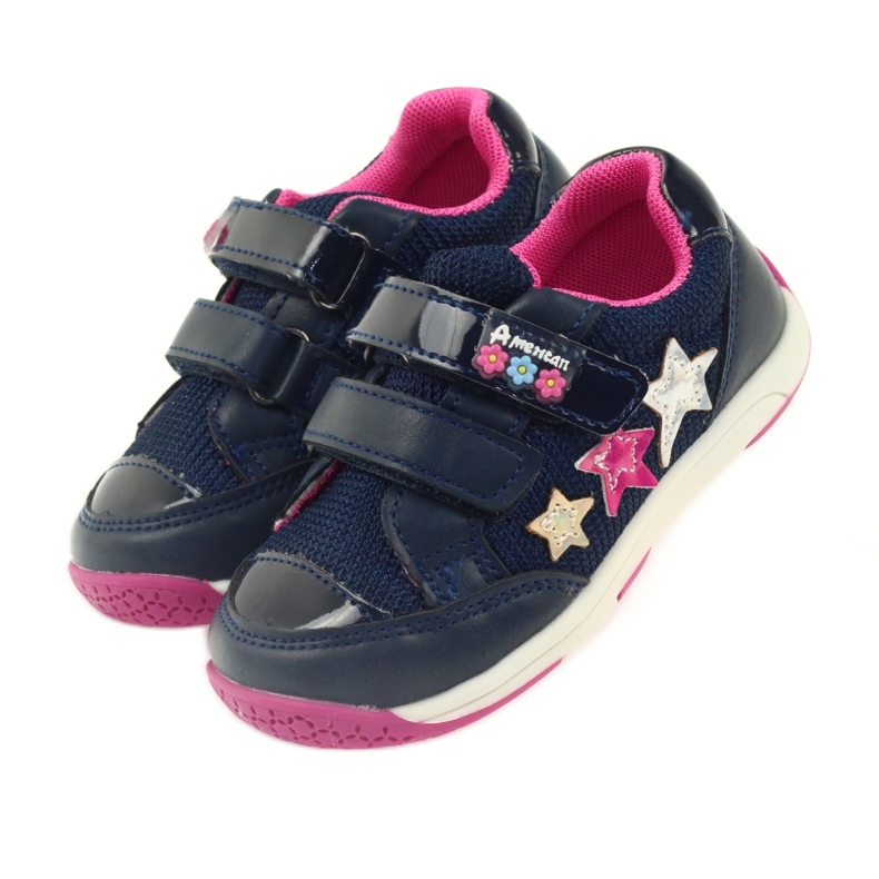 American Club Zapatillas deportivas American ADI para niños 6759 azul marino 3