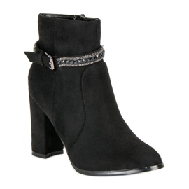 Botas de ante de tacón alto de VINCEZA negro 2