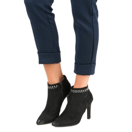 Botas de ante en el tacón VINCEZA negro 6