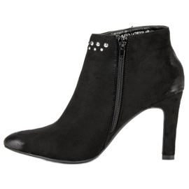 Botas de ante en el tacón VINCEZA negro 3