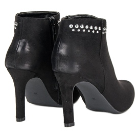Botas de ante en el tacón VINCEZA negro 4