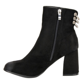 Botas con estilo en el poste de VINCEZA negro 4