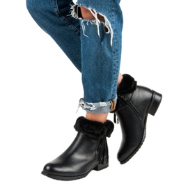 Forever Folie Botas de mujer abrigadas negro 5