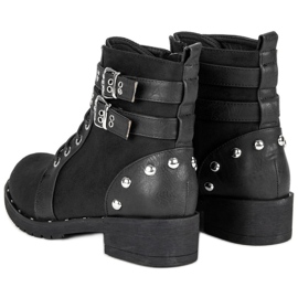 Clowse Botas obreras de moda negro 4