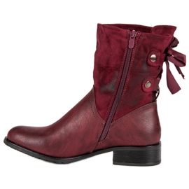 Forever Folie Botas burdeos de moda rojo 1 Forever Folie Botas burdeos de moda rojo 1