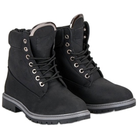 Botas de montaña negras para mujer negro 7