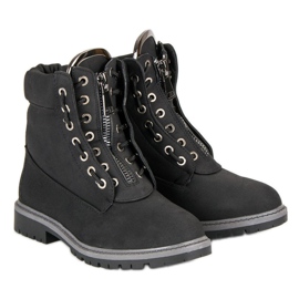Botas de montaña negras para mujer negro 5