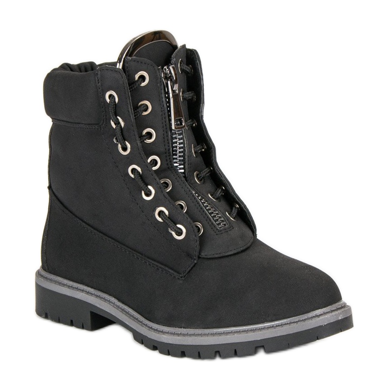 Botas de montaña negras para mujer negro 1