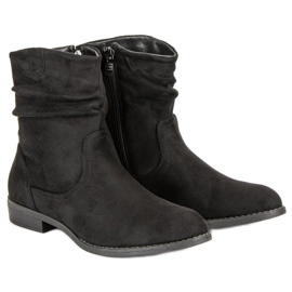 Groto Gogo Botas de gamuza para mujer negro 5