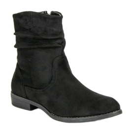Groto Gogo Botas de gamuza para mujer negro 2