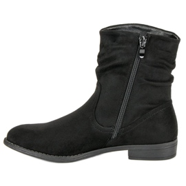 Groto Gogo Botas de gamuza para mujer negro 3