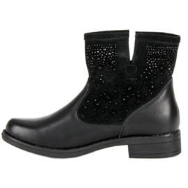 Botines slip-on negros 2