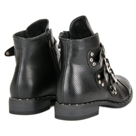 SDS Botas rock de mujer negro 4