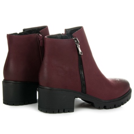 Vices New Collection Botas granate con protector rojo 4
