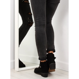 Botas negras de tacón bajo 100-837B0-2 Black negro 6