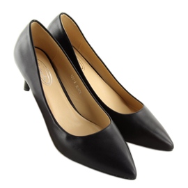Salón tacones bajos negro 123-3 Negro 1