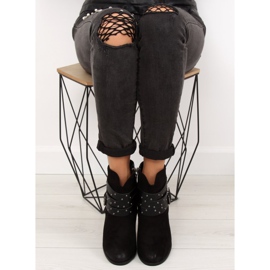 Botas de tacón estable negro G-36 Negro 1 Botas de tacón estable negro G-36 Negro 1