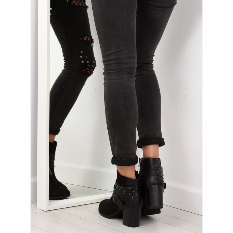 Botas de tacón estable negro G-36 Negro 2 Botas de tacón estable negro G-36 Negro 2