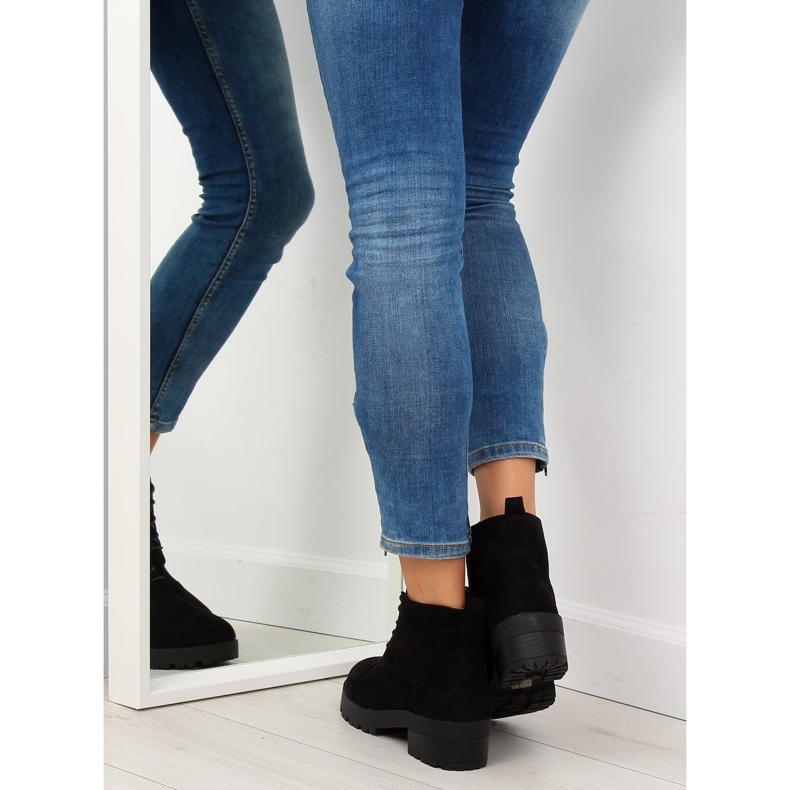 Botas con cordones negro 2017-4 negro 2