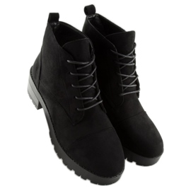 Botas con cordones negro 2017-4 negro 4