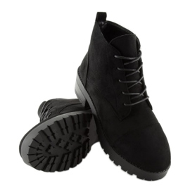 Botas con cordones negro 2017-4 negro 5