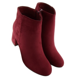 Botas de tacón burdeos F780 vino rojo 6