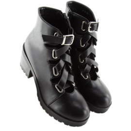 Botas rock negras recortadas J-10 Black negro 2 Botas rock negras recortadas J-10 Black negro 2