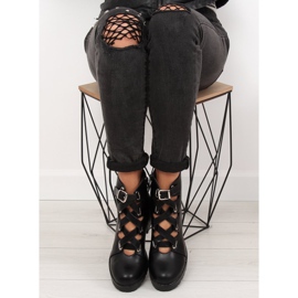 Botas rock negras recortadas J-10 Black negro 1 Botas rock negras recortadas J-10 Black negro 1