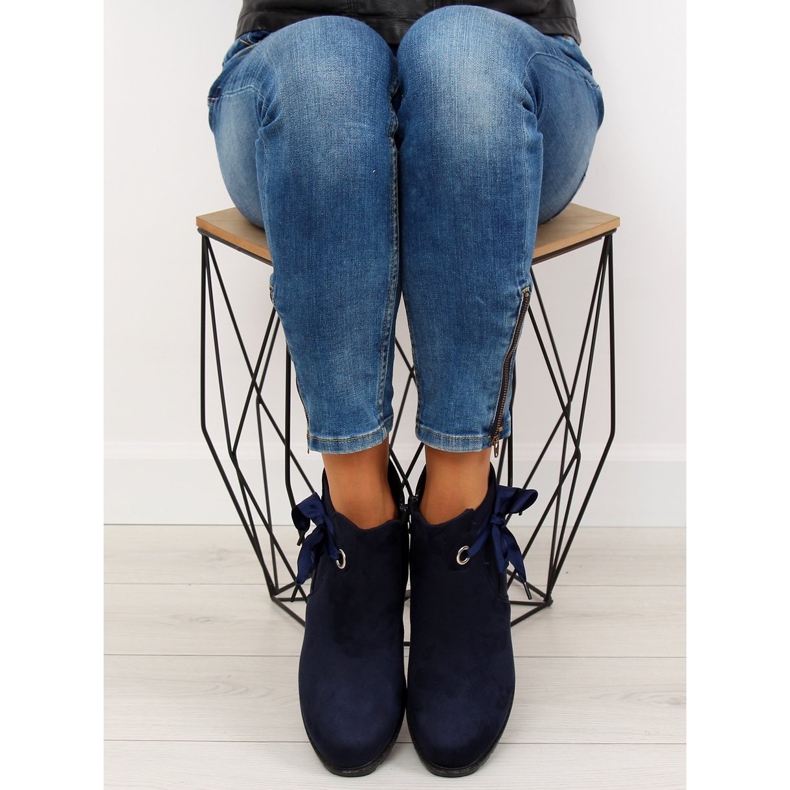 Botas calientes Jodhpur, azul marino XY-528 Blue 1