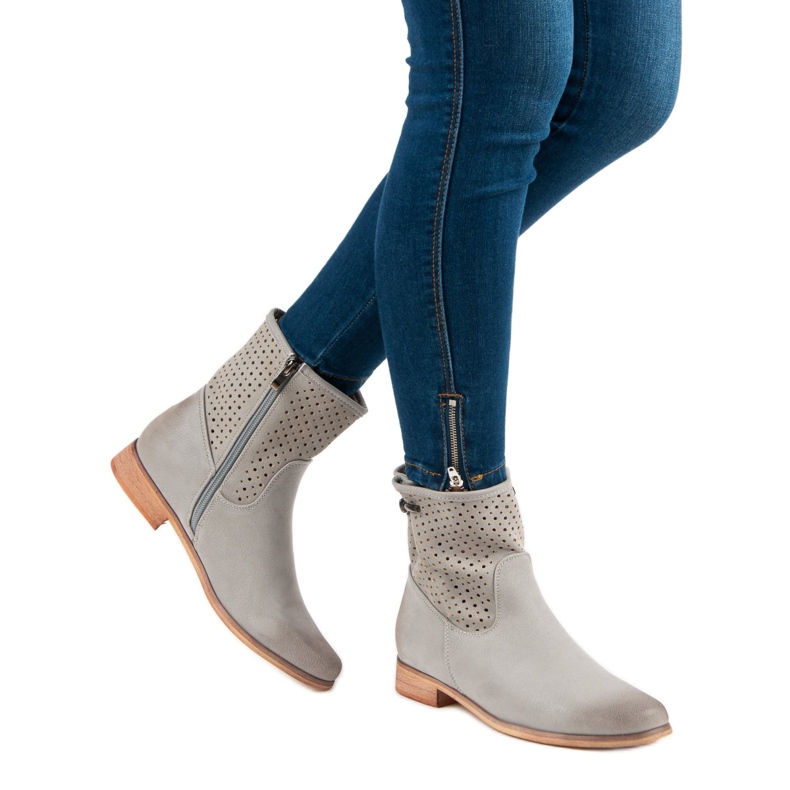 Filippo Botas de mujer casual gris 1
