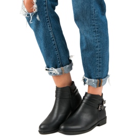 Anesia Paris Botas bajas de mujer negro 4