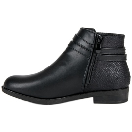 Anesia Paris Botas bajas de mujer negro 1