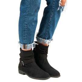 Groto Gogo Botas de gamuza cálidas negro 4