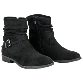 Groto Gogo Botas de gamuza cálidas negro 3