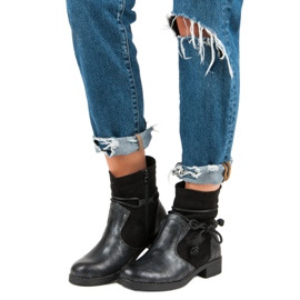 Forever Folie Botas de moda para el otoño. negro 4