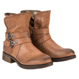 Forever Folie Botas marrones de los trabajadores marrón 4