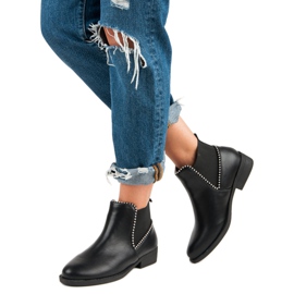 Botas Chelsea elegantes negro 5
