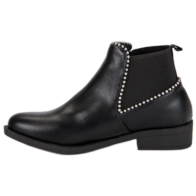 Botas Chelsea elegantes negro 1