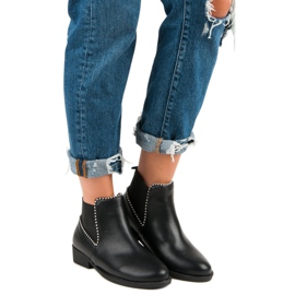 Botas Chelsea elegantes negro 4