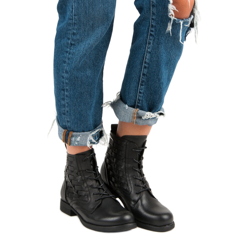 Forever Folie Botines casuales atados negro 1 Forever Folie Botines casuales atados negro 1