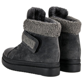 Botas grises cálidas 4