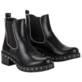 Bestelle Botas Rock Boot Jodhpur negro 5