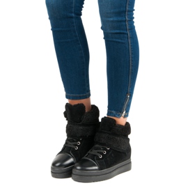 Botas negras cálidas negro 1